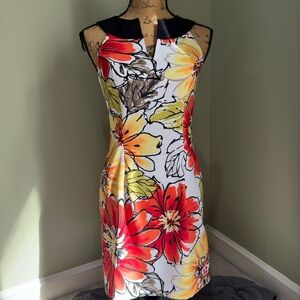 Kim Rogers Red Sheath Dress with Halter Neckline for Cocktail